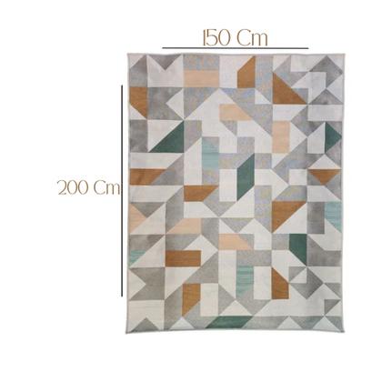 Imagem de Tapete Sala / Quarto Desenhado Domani Zirconia Taupe 45 - 150x200 cm