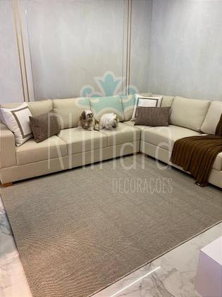 Imagem de Tapete Sala / Quarto Sisal Sintético Bege Vitale 11 - Ideal para Decoração