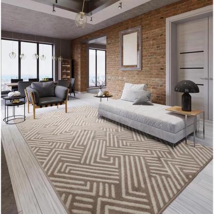 Imagem de TAPETE SALA RENAISSANCE VEREDA TAUPE 300x400 cm 3x4 m
