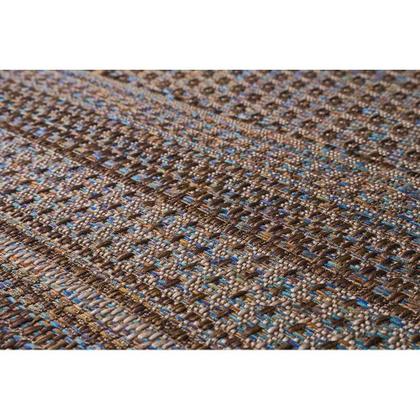 Imagem de Tapete Sala Sisal Buzios Arraial 49 Marrom Azul 2,00x3,00m