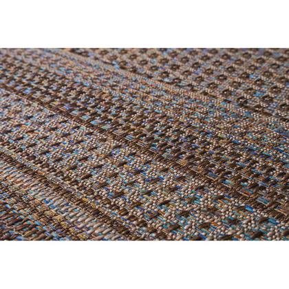 Imagem de Tapete Sala Sisal Buzios Arraial 49 Marrom-Azul 3,00X4,00M