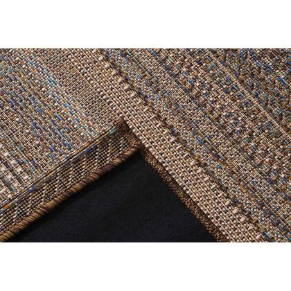 Imagem de Tapete Sala Sisal Buzios Arraial 49 Marrom-Azul 3,00X4,00M