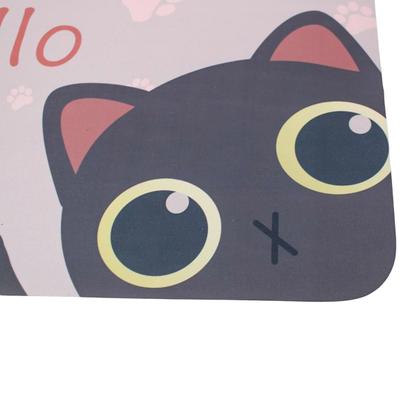 Imagem de Tapete Secagem Rapida Retangular Estampado :Gato