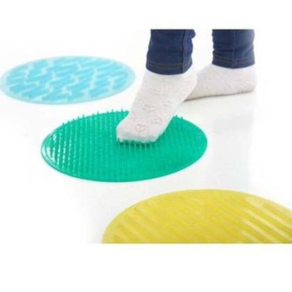 Imagem de Tapete Sensorial Estímulo E Diversão Tátil Texturas Para Autista 5pç