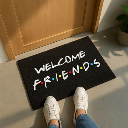 Imagem de Tapete Series Welcome Friends 60x40 Casa Lar Decorativo