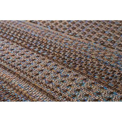 Imagem de Tapete Sisal Buzios Arraial 49 Marrom-Azul 0,50X1,00M