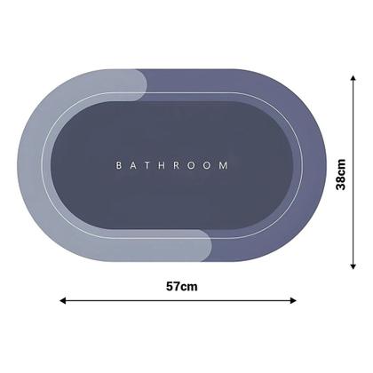 Imagem de Tapete Super Tabete Saida de Banheiro Antiderrapante Absorvente Design Moderno Confortável e Seguro