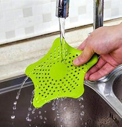 Imagem de Tapete Tampa Silicone Ralo Pia Banheiro Estrela