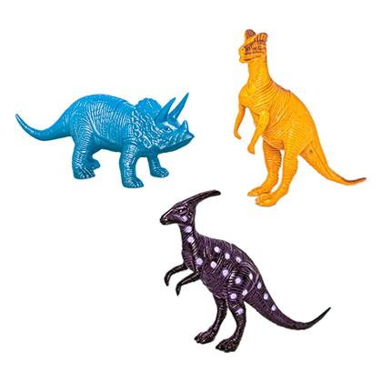 Imagem de Tapete Temático Com 3 Dinossauros Dino Park 80x70 Cm Para Bebês - Samba Toys