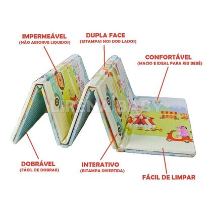 Imagem de Tapete Térmico Grande Infantil Educativo Para Bebê 2 X 1,5