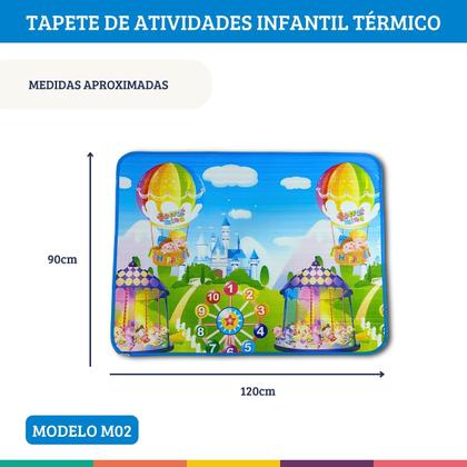 Imagem de Tapete Térmico Infantil Portátil Para Atividades Bebês M03