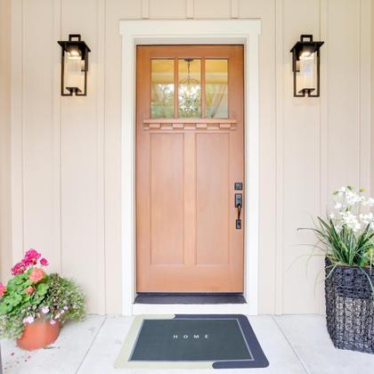 Imagem de Tapete ul Escuro Home Casa Apto Antiderrapante Seca Fácil