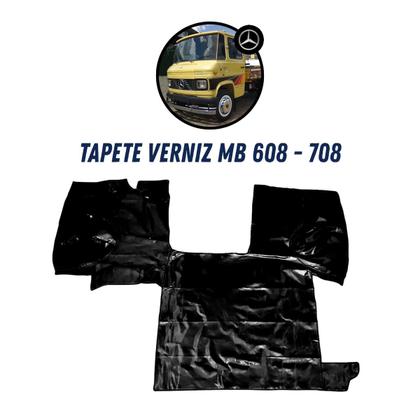 Imagem de Tapete Verniz Caminhão Mb 608 708 Preto Azul Vermelho Cinza
