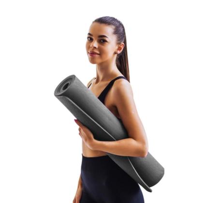 Imagem de Tapete Yoga Mat Colchonete Tatame 1,70mx55cmx5mm Exercício em Casa