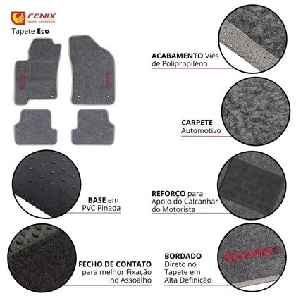 Imagem de Tapetes Para Strada Adventure 1999 2000 2001 2002 2003 2004 2005 2006 2007 2008 2009 2010 2011 2012 2013 2014 2015 Cabine Dupla Com Apoio Linha Eco