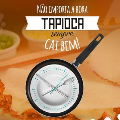 Imagem de Tapioqueira Antiaderente Nº22 (Frigideira Panquequeira Crepioqueira) Fundo Usinado Alta Qualidade Prollar