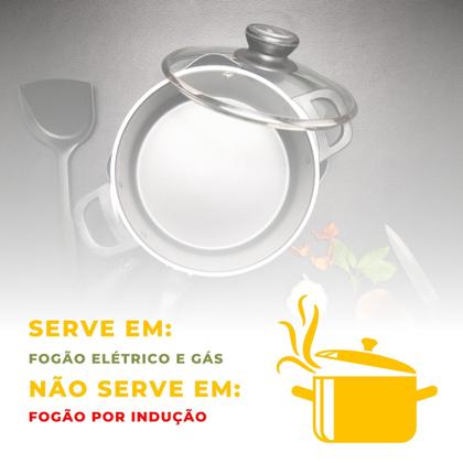 Imagem de Tapioqueira e Frigideira Alumínio Revestimento Antiaderente Superflon 22cm Cereja MTA - 8674