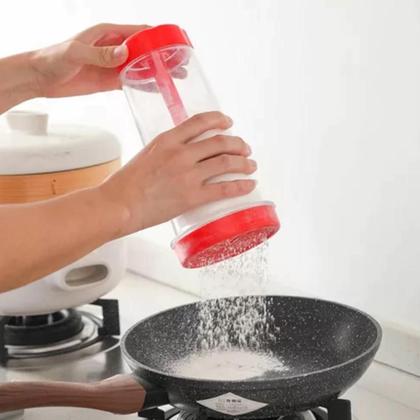 Imagem de Tapioqueira polvilhador dispenser farinha goma peneira armazena maquina biju tapioca temperos manual