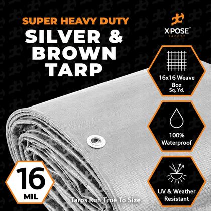 Imagem de Tarp Xpose Safety 460x730 cm 16 Mil Heavy Duty Waterproof