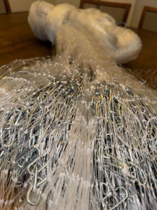 Imagem de Tarrafa com corrente malha 3cm / fio 0,50 / 12 metros roda