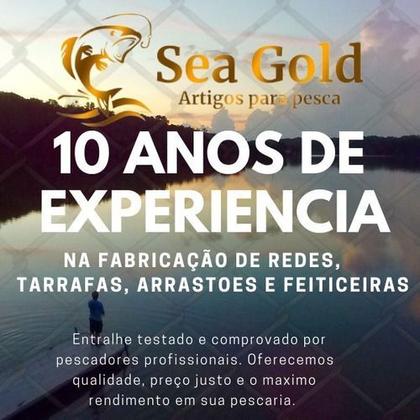 Imagem de Tarrafa Com Corrente Para Pesca Malha 35mm Carpa Taínha 15mt