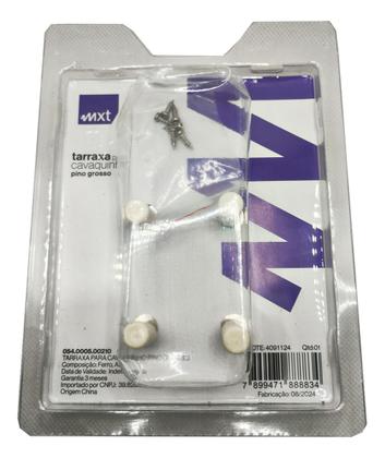 Imagem de Tarraxa Tarracha Cavaquinho Pino Grosso Cromado - Mxt Branco