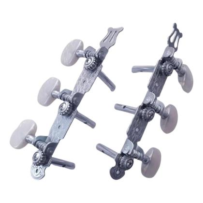 Imagem de Tarraxa Violão 6 Cordas Deval 201 Pino Fino Cromada Linha Standard Modelo 201 Tarracha Violão de Aço