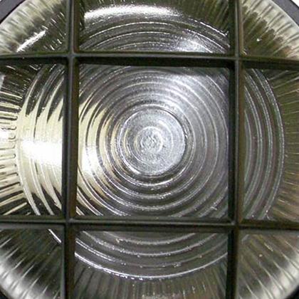 Imagem de Tartaruga Circular 18cm Aluminio Pint. Epoxi E-27 1 Lamp. Max 60w C/ Grade Preta