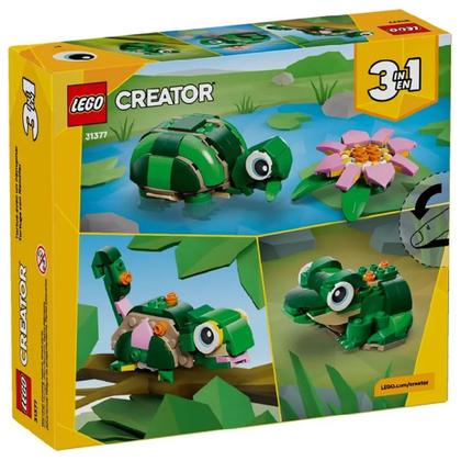 Imagem de Tartaruga com uma flor lego creator 3 em 1 124 peças 31377