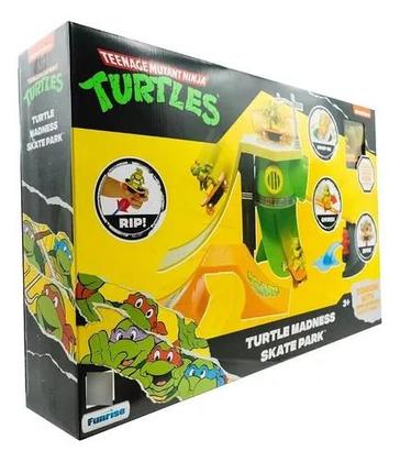 Imagem de Tartarugas Ninja Caos Mutante Playset Pista De Skate Mayhem Insana C/ Skate a Corda lançador - Candide