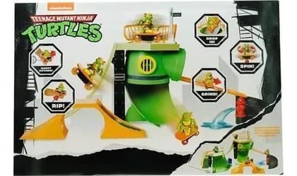 Imagem de Tartarugas Ninja Caos Mutante Playset Pista De Skate Mayhem Insana C/ Skate a Corda lançador - Candide
