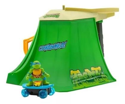 Imagem de Tartarugas Ninja Caos Mutante Playset Pista De Skate Mini Madness Park C/ Skate Leo  Candide