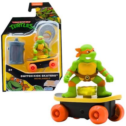 Imagem de Tartarugas Ninja Figura A Corda Switch Kick Skaters Candide