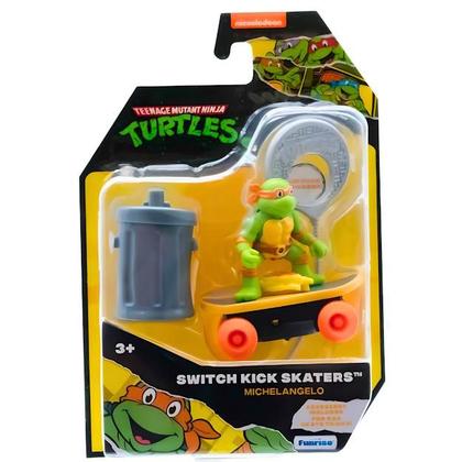 Imagem de Tartarugas Ninja Figura A Corda Switch Kick Skaters Candide