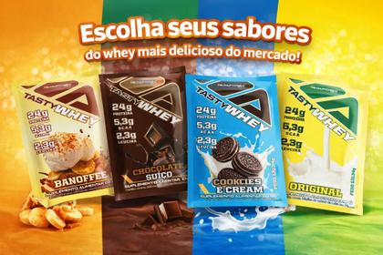 Imagem de Tasty Whey Adaptogen Dose Única 30g  24g Proteína  Prático e Saboroso
