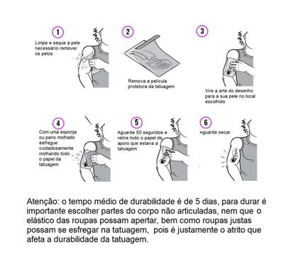 Imagem de Tatuagem Temporária Sol Lua Moda Do Ano