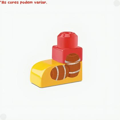 Imagem de Tchuco Blocks Navio Pirata Conjunto De Blocos De Montar 49 Peças 0868 - Samba Toys 