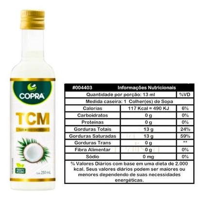 Imagem de Tcm Copra 250ml Oleo De Coco Concentrado Vegano
