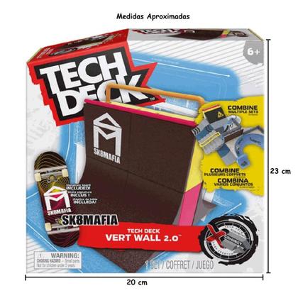 Imagem de Tech Deck Pista Skate de Dedo Rampa Vert Wall 2.0 SK8Mafia 2894 - Sunny