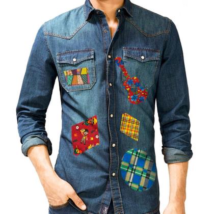 Imagem de Tecido Adesivo Retalho Remendo Para Roupa Festa Junina 5 Un Remendão Caipira
