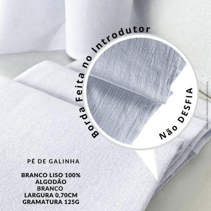 Imagem de Tecido Alvejado Pé de Galinha - Pano de Prato Em Metros 100% Algodão