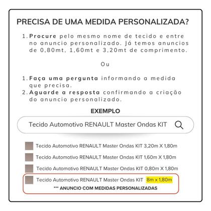 Imagem de Tecido Automotivo Orig GM Lester Prata KIT