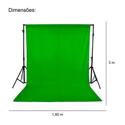 Imagem de Tecido Chroma Key Fundo Fotográfico Infinito 1,90 X 3,00