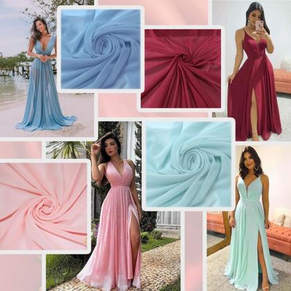 Imagem de Tecido Crepe Georgete Leve Allure Cores (1,0m X 1,50m )