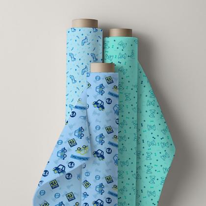 Imagem de Tecido Cueiro Flanela Bebê Estampado 1mX80cm