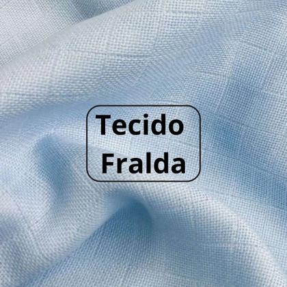 Imagem de Tecido Fralda De Pano Quadriculada Paninho De Boca 1x0,85mts