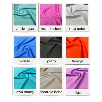 Imagem de Tecido Gabardine Liso Diversas Cores 1,47m Largura Para Roupas Femininas Premium