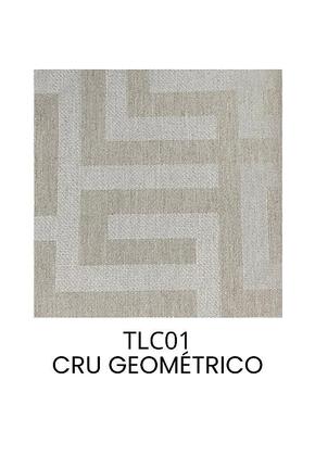 Imagem de Tecido Linho cor Cru Geométrico 1mt x 140cm Não é Segredo