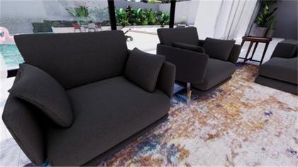 Imagem de Tecido Linho P/ Sofás, Pufes, Poltronas, Artesanatos - 1 Mt