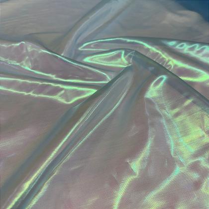 Imagem de Tecido Organza Holográfica Neon 1,50m Para Roupas Femininas Furtacor